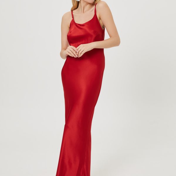 Czerwona sukienka maxi Scarlet